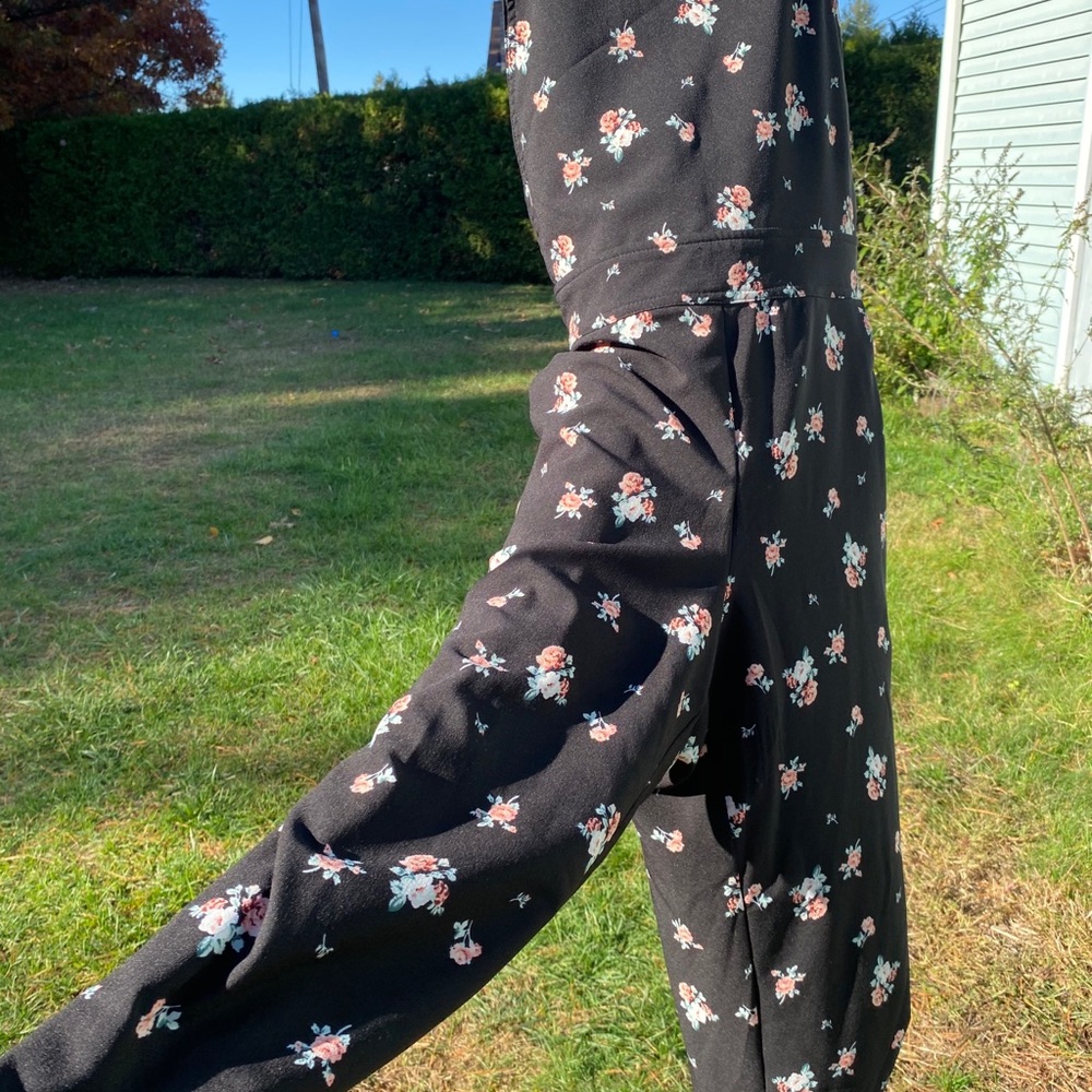 Torrid Floral Overalls